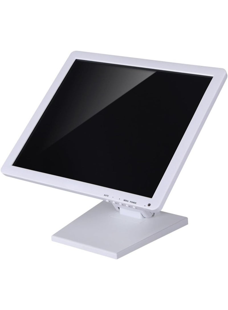 Single Adjustable LCD Monitor Stand Mount Folding VESA Monitor Desk Stand with VESA Hole 75x75mm 100x100mm (White) - Image 3